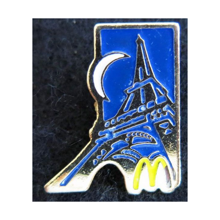 Pin's métallique Mac Do Paris Tour Eiffel de 25 mm