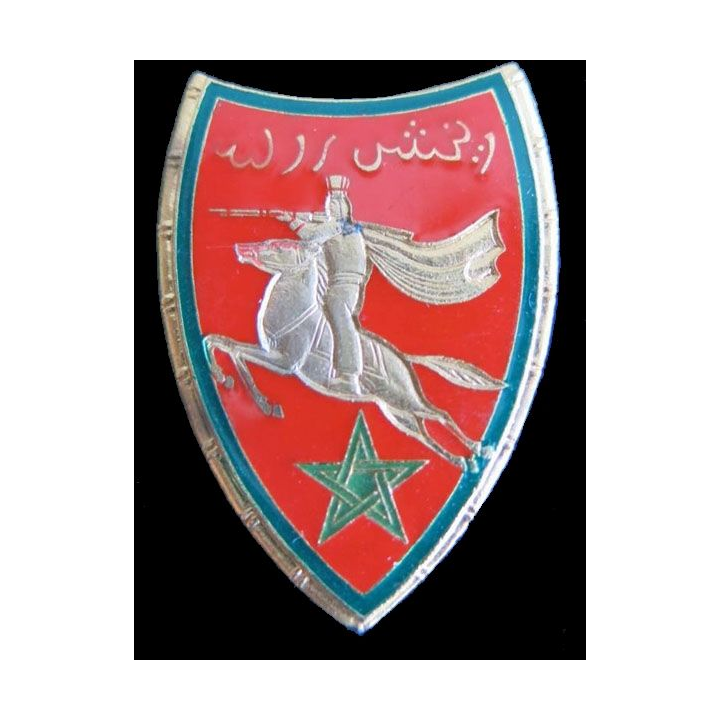 22° RSM : 22° régiment de spahis marocains de fabrication Drago Paris G. 452 en émail