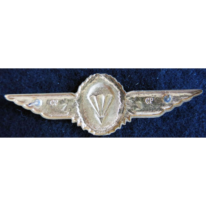 ALLEMAGNE : insigne de brevet parachutiste allemand bronze fabrication CP
