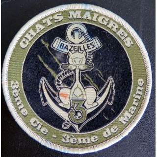 3° RIMa insigne tissu basse visibilité 3° Compagnie infanterie marine