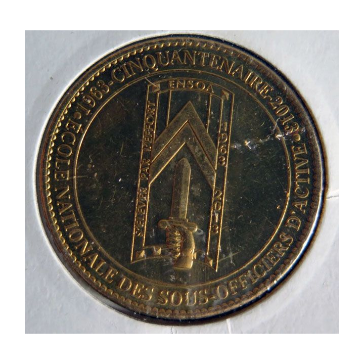 ENSOA : MEDAILLE du cinquantenaire 1963 - 2013 de Saint Maixent l'école 