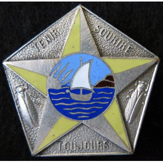 341° RIA : Insigne métallique 3° bataillon du 341° régiment  d’infanterie alpine fabrication Drago Béranger déposé en émail