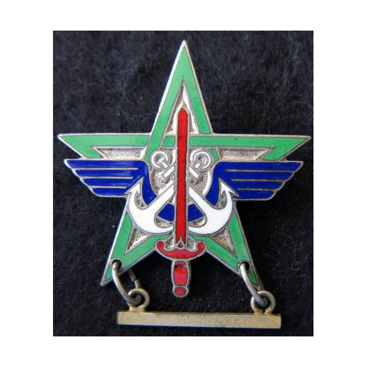 UNOR MAROC : Union nationale des officiers de réserve Maroc Drago Romainville en émail