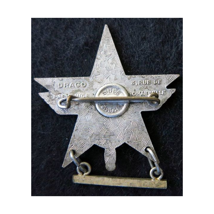 UNOR MAROC : Union nationale des officiers de réserve Maroc Drago Romainville en émail