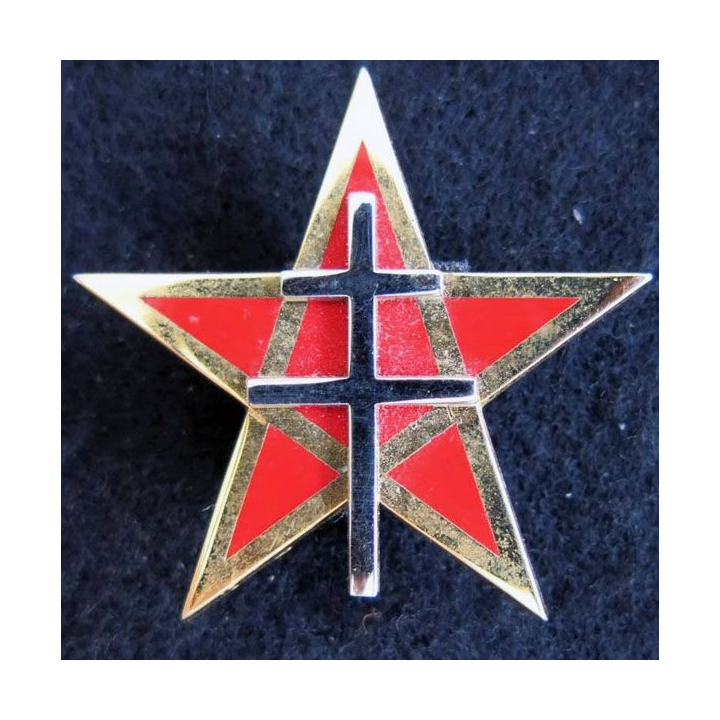 1° RS : insigne métallique du 1° régiment de spahis de fabrication Arthus Bertrand G. 4478