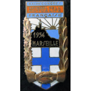 Insigne 21° congrès national de la Mutualité française 1954 Arthus Bertrand