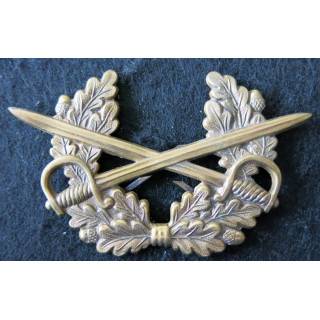 ALLEMAGNE : insigne de béret de cavalerie de la Bundeswerh armée Allemande bronze