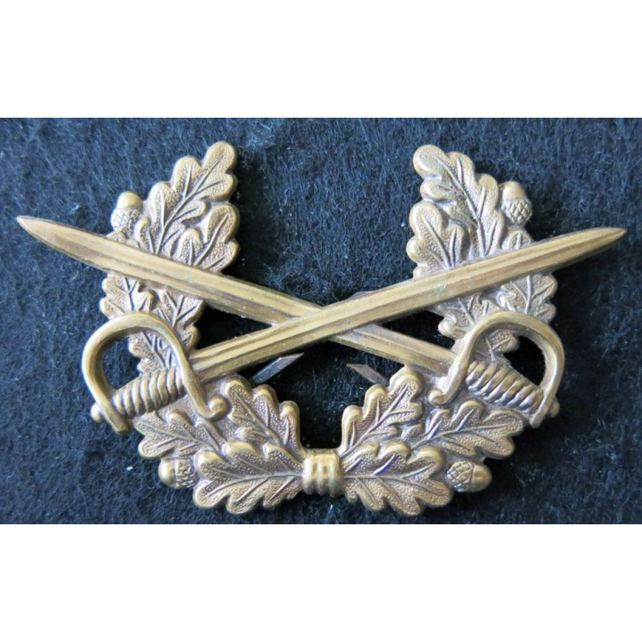 ALLEMAGNE : insigne de béret de cavalerie de la Bundeswerh armée Allemande bronze