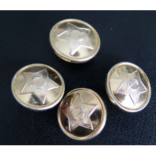 Lot de 4 boutons de l'armée soviétique 