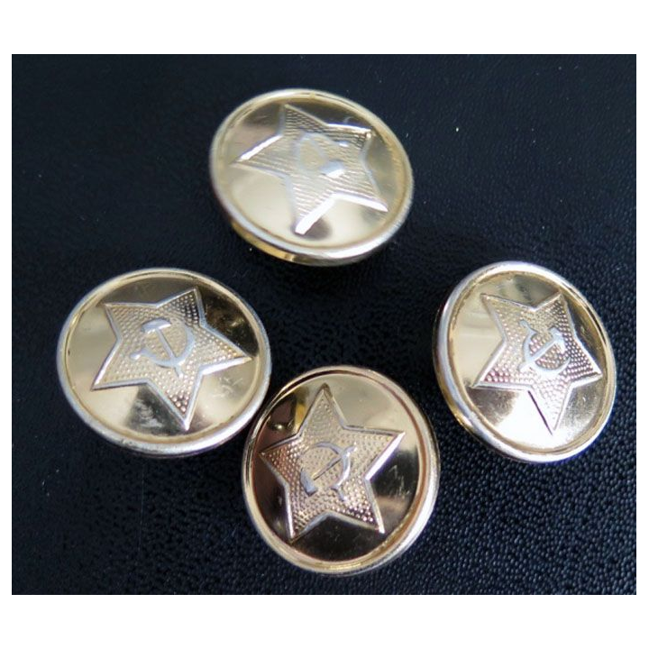 Lot de 4 boutons de l'armée soviétique 