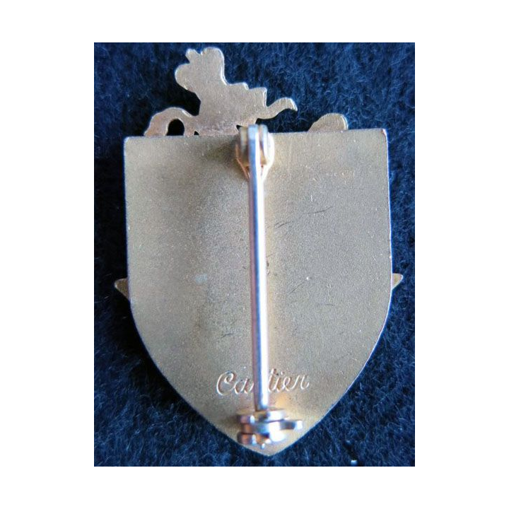 GRANDE BRETAGNE : médaille British War Relief Society de fabrication Cartier en émail