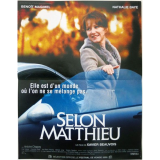 AFFICHE FILM : affiche de cinéma du film "Selon Matthieu" dimension 40 x 53,5 cm (E003)