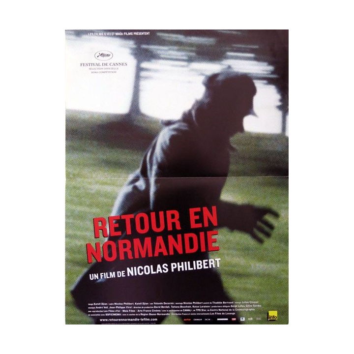 AFFICHE FILM : affiche de cinéma du film "Retour en Normandie" 2007 dimension 40 x 53 cm (E003)