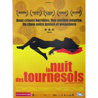 AFFICHE FILM : affiche de cinéma du film "La nuit des tournesols" 2007 dimension 40 x 53 cm (E003)
