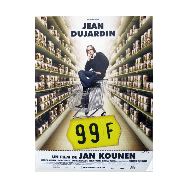 AFFICHE FILM : affiche de cinéma du film "99 francs" 2007 dimension 40 x 53 cm (E003)