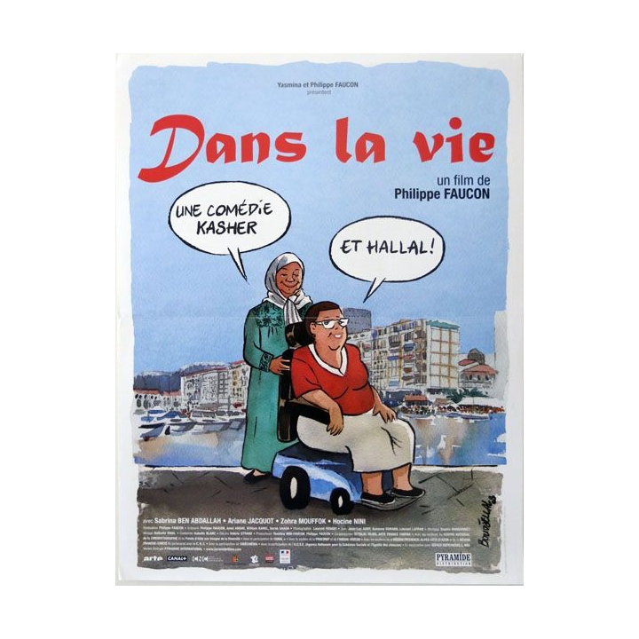AFFICHE FILM : affiche de cinéma du film "Dans la vie" 2008 dimension 40 x 53 cm (E003)