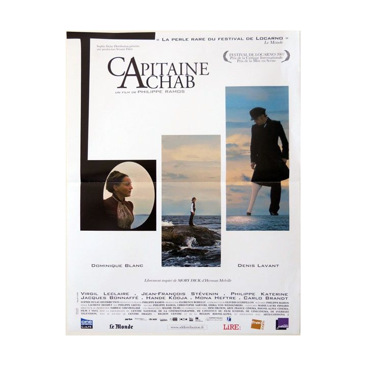 AFFICHE FILM : affiche de cinéma du film "Capitaine Achab" 2008 dimension 40 x 54 cm (E003)