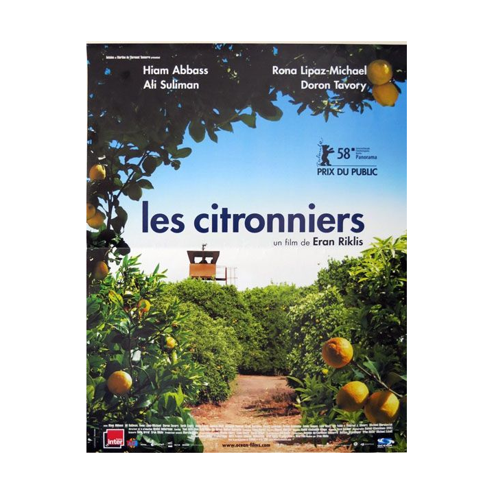 AFFICHE FILM : affiche de cinéma du film "Les Citronniers" 2008 dimension 40 x 53 cm (E003)