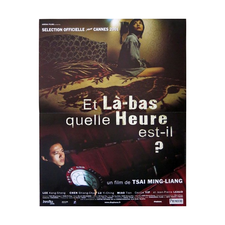 AFFICHE FILM : affiche de cinéma du film "Et là-bas, quelle heure est-il ?" 2001 dimension 40 x 53 cm (E004)