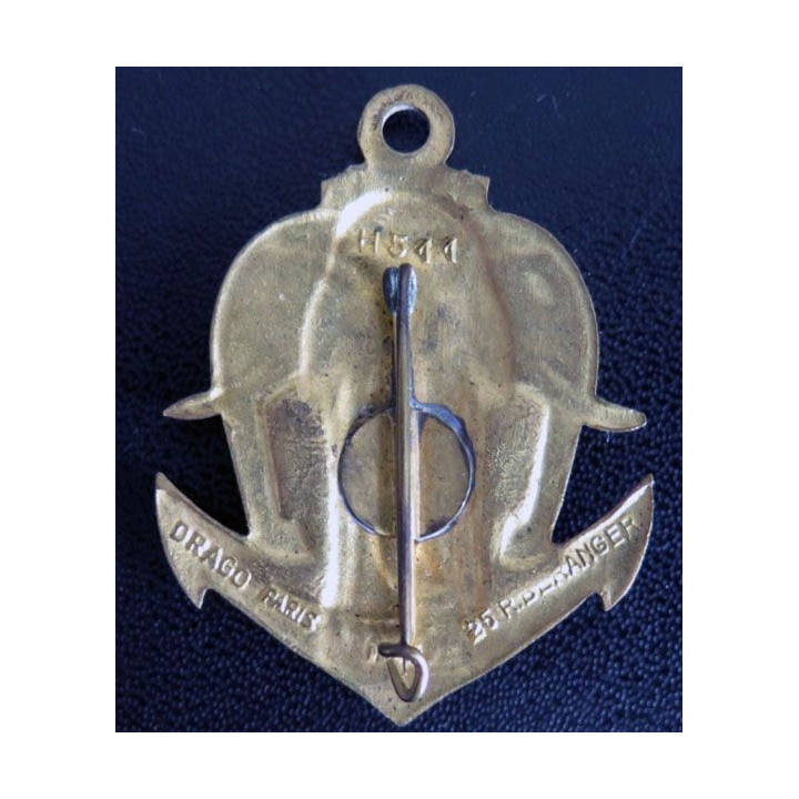 Insigne 2° Groupe de Chasseurs Laotiens Drago Beranger H.511 en émail