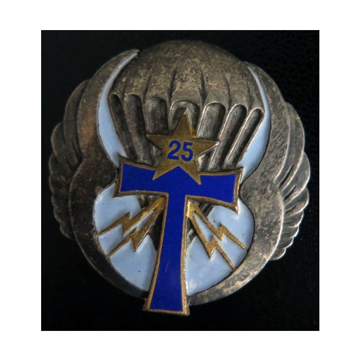 25° DP : 25° DIVISION PARACHUTISTE COMPAGNIE DE TRANS H. 539 ÉMAIL