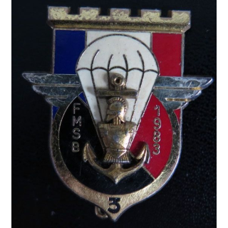 17° RGP : insigne de la 3° compagnie FMSB 1983 17° génie parachutiste