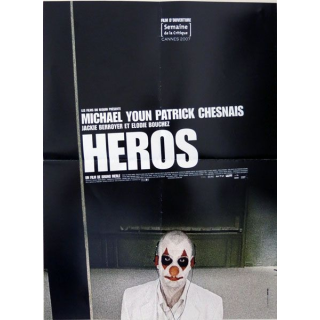 AFFICHE FILM : affiche de cinéma du film "Héros" 2007 dimension 40 x 53 cm (E004)