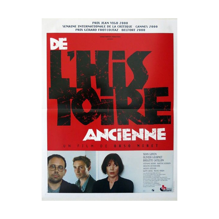 AFFICHE FILM : affiche de cinéma du film "De l'histoire ancienne" 2001 dimension 40 x 54 cm (E004)