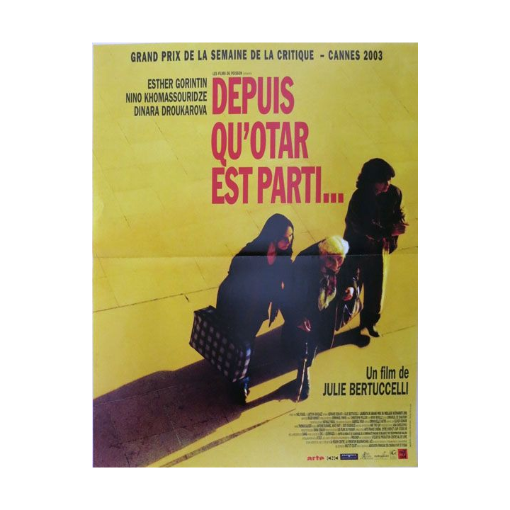 AFFICHE FILM : affiche de cinéma du film "Depuis qu'Otar est parti" 2003 dimension 40 x 53 cm (E004)