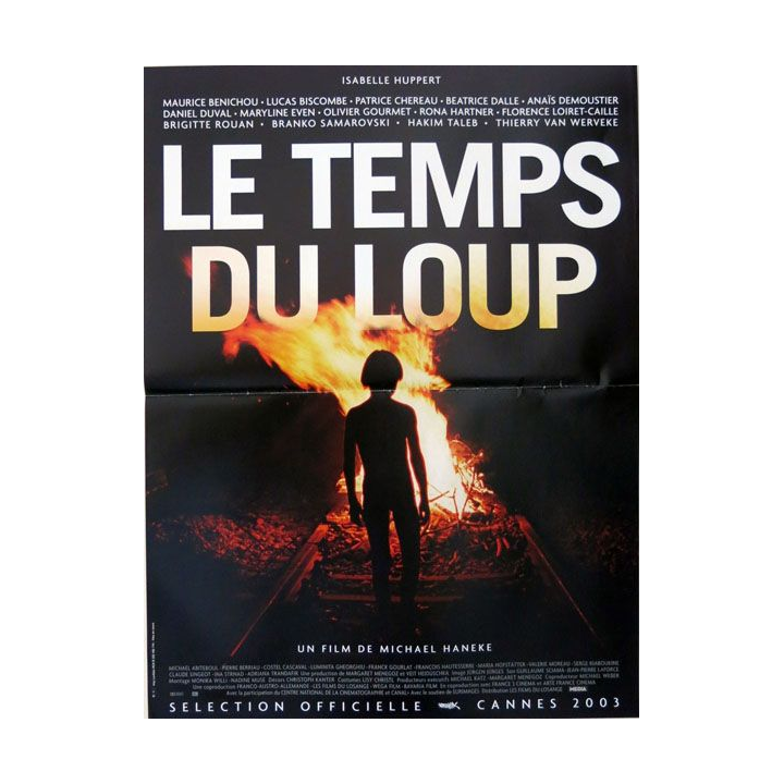 AFFICHE FILM : affiche de cinéma du film "Le temps du loup" 2003 dimension 40 x 54 cm (E004)