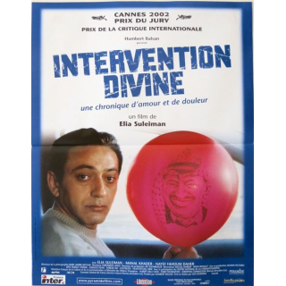 AFFICHE FILM : affiche de cinéma du film "Intervention divine" 2002 dimension 40 x 53,5 cm (E004)