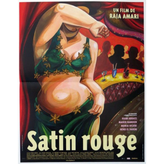 AFFICHE FILM : affiche de cinéma du film "Satin rouge" 2002 dimension 40 x 53,5 cm (E004)