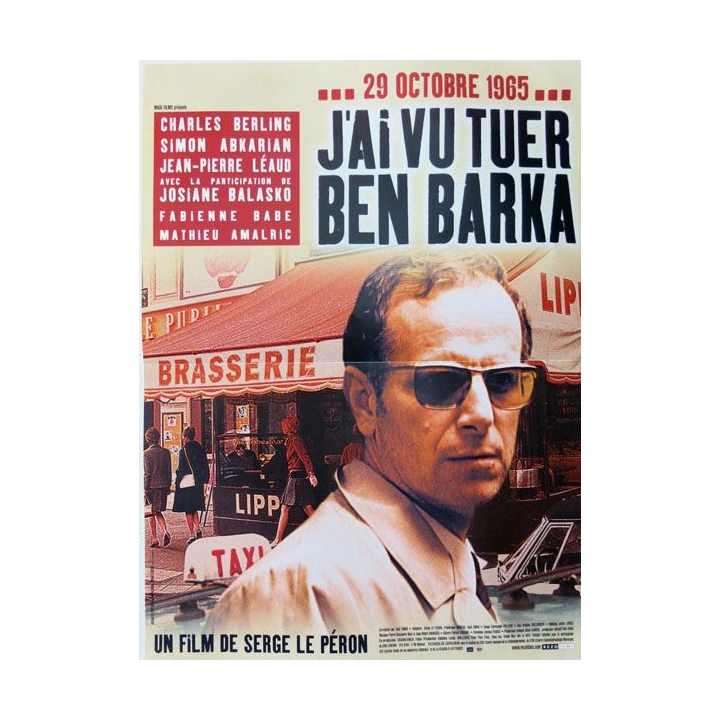 AFFICHE FILM : affiche de cinéma du film "J'ai vu tuer Ben Barka" 2005 dimension 40 x 53,5 cm (E005)