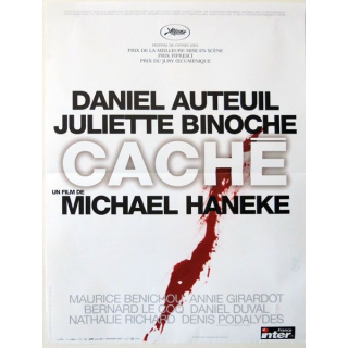 AFFICHE FILM : affiche de cinéma du film Caché" 2005 dimension 40 x 53,5 cm (E005)