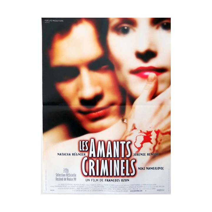 AFFICHE FILM : affiche de cinéma du film "Les amants criminels" 1999 dimension 40 x 54 cm (E005)