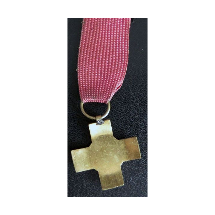 Médaille de secours secourere et spera (secours et confiance) en émail