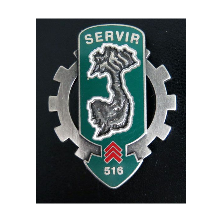 Insigne métallique du 516° régiment du train G. 4079