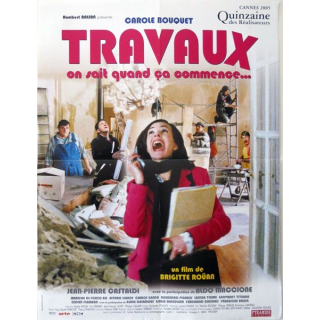AFFICHE FILM : affiche de cinéma du film "Travaux" de 2005 dimension 40 x 53 cm (E006)