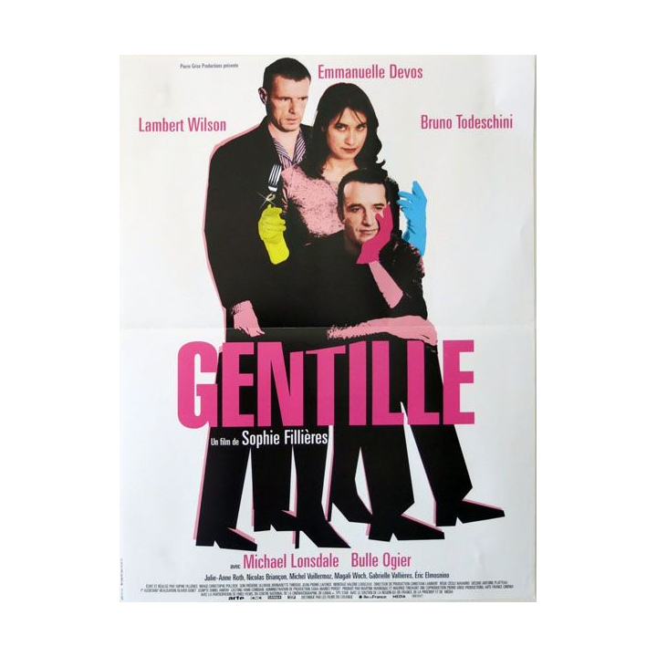 AFFICHE FILM : affiche de cinéma du film "Gentille" de 2005 dimension 40 x 53,5 cm (E006)