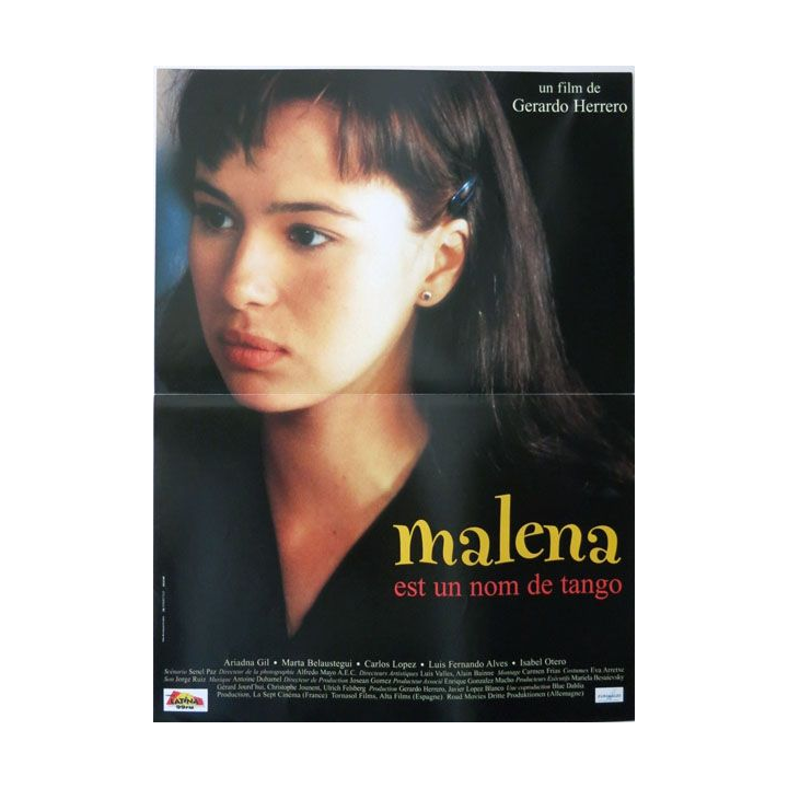 AFFICHE FILM : affiche de cinéma du film "Malena est un nom de tango" de 1997 dimension 40 x 54 cm (E006)