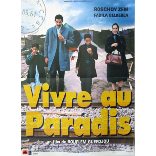 AFFICHE FILM : affiche de cinéma du film "Vivre au paradis" de 1999 dimension 40 x 53,5 cm (E006)