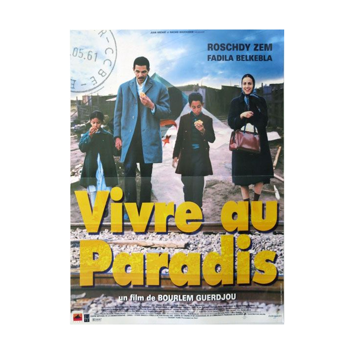 AFFICHE FILM : affiche de cinéma du film "Vivre au paradis" de 1999 dimension 40 x 53,5 cm (E006)