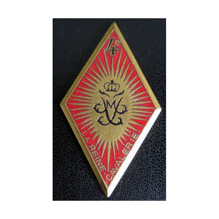 insigne 4° régiment de cuirassiers Jeanne d'Arc de fabrication Arthus