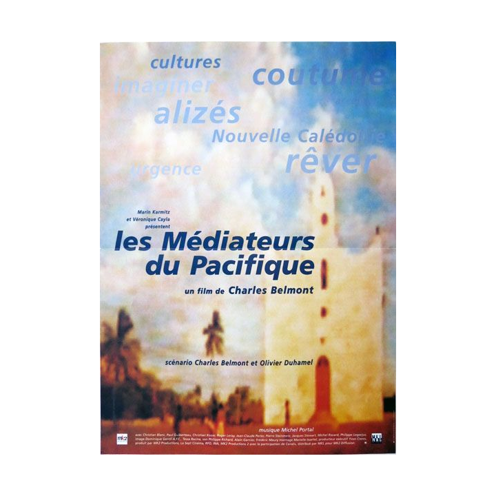 AFFICHE FILM : affiche de cinéma du film "Les médiateurs du Pacifique" de 1997 dimension 40 x 54,5 cm (E006)