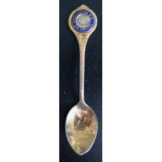 petite cuillère de collection argentée de Whasington D.C US CAPITOL