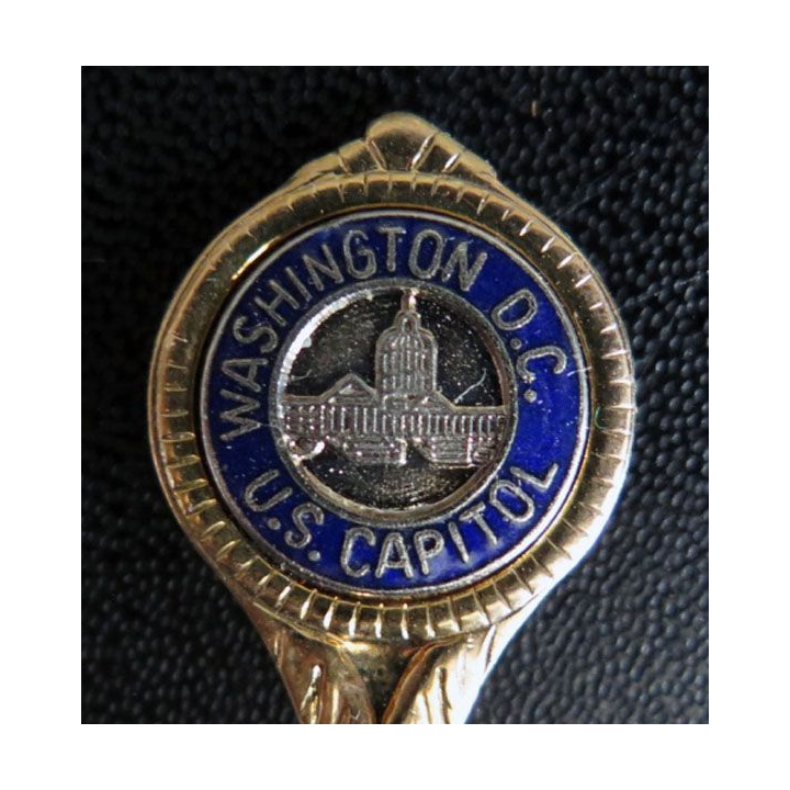 petite cuillère de collection argentée de Whasington D.C US CAPITOL