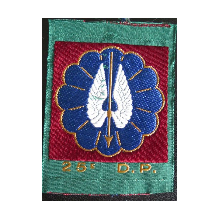 25° DP : Insigne tissu de la 25° division parachutiste