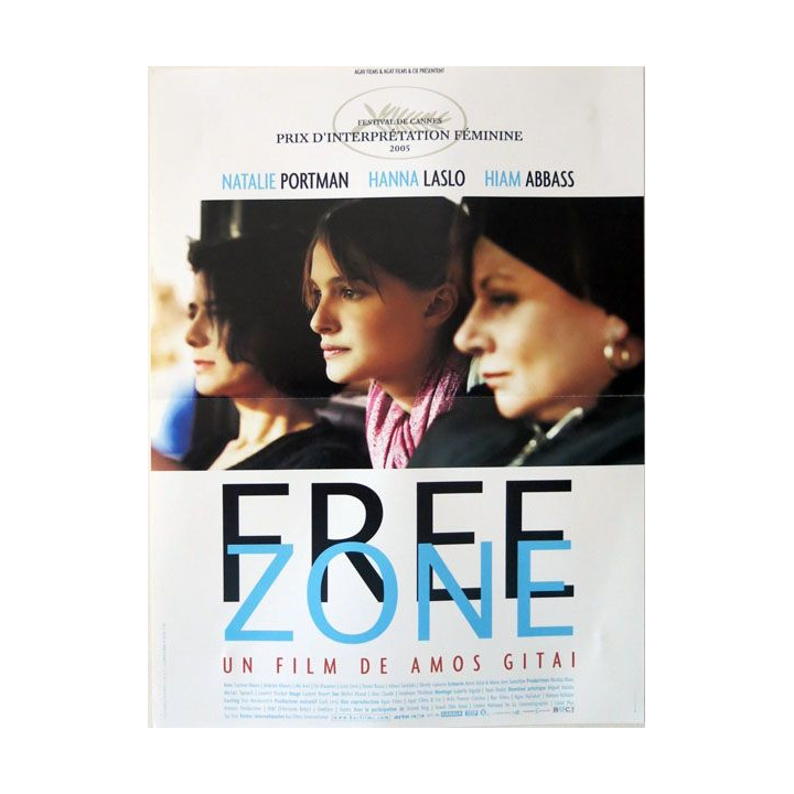 AFFICHE FILM : affiche de cinéma du film "Free zone" de 2005 dimension 40 x 54 cm (E006)