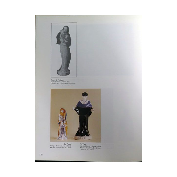 Vierges et saints les statuettes en faïence de Quimper de laurent Cahn 