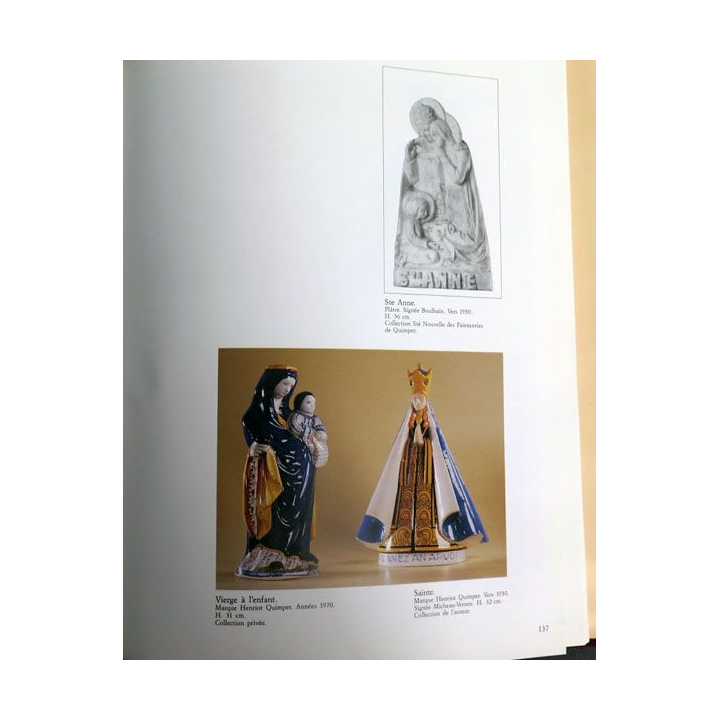 Vierges et saints les statuettes en faïence de Quimper de laurent Cahn 